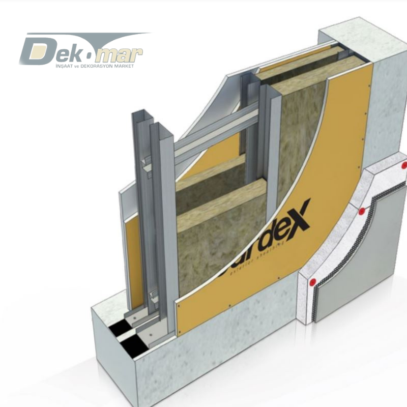 Boardex duvar malzemesi, iç ve dış mekanlar için dayanıklı, hafif ve suya dayanıklı yapı çözümleri sunar.
